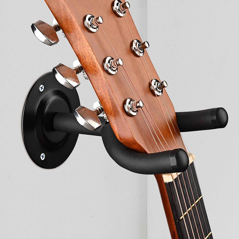 8-Piece Wall Mount Guitar & Bass Hanger Hook Set - Secure Instrument Display for Home, Studio & Music Store Organization