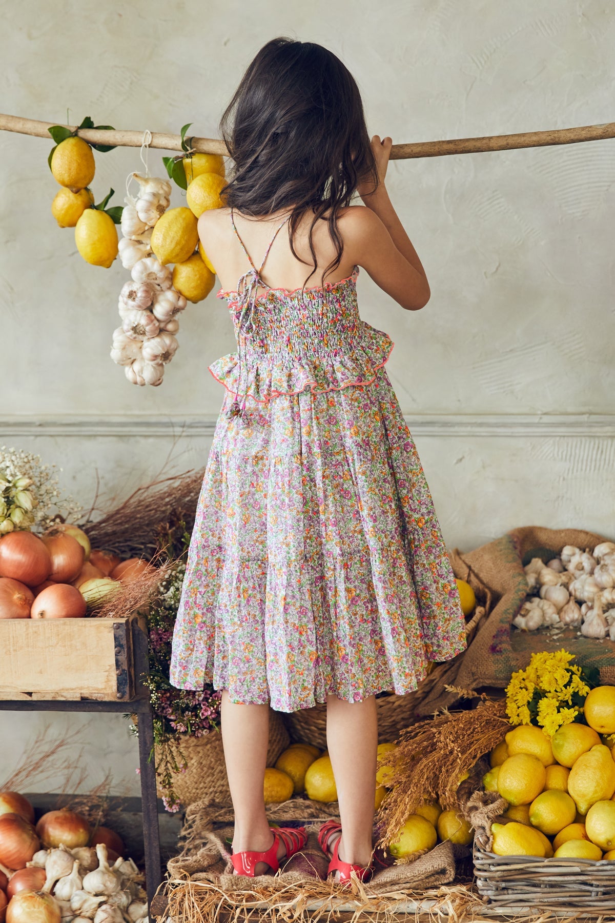 Nellystella Lola Girls Floral Dress - Spring Bouquet Print, Size 2 | Cute Spring & Summer Outfit for Toddler Girls | Perfect for Easter, Birthday Parties & Family Photos