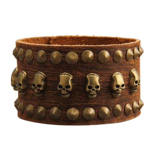 Brown Goth Punk Bracelet