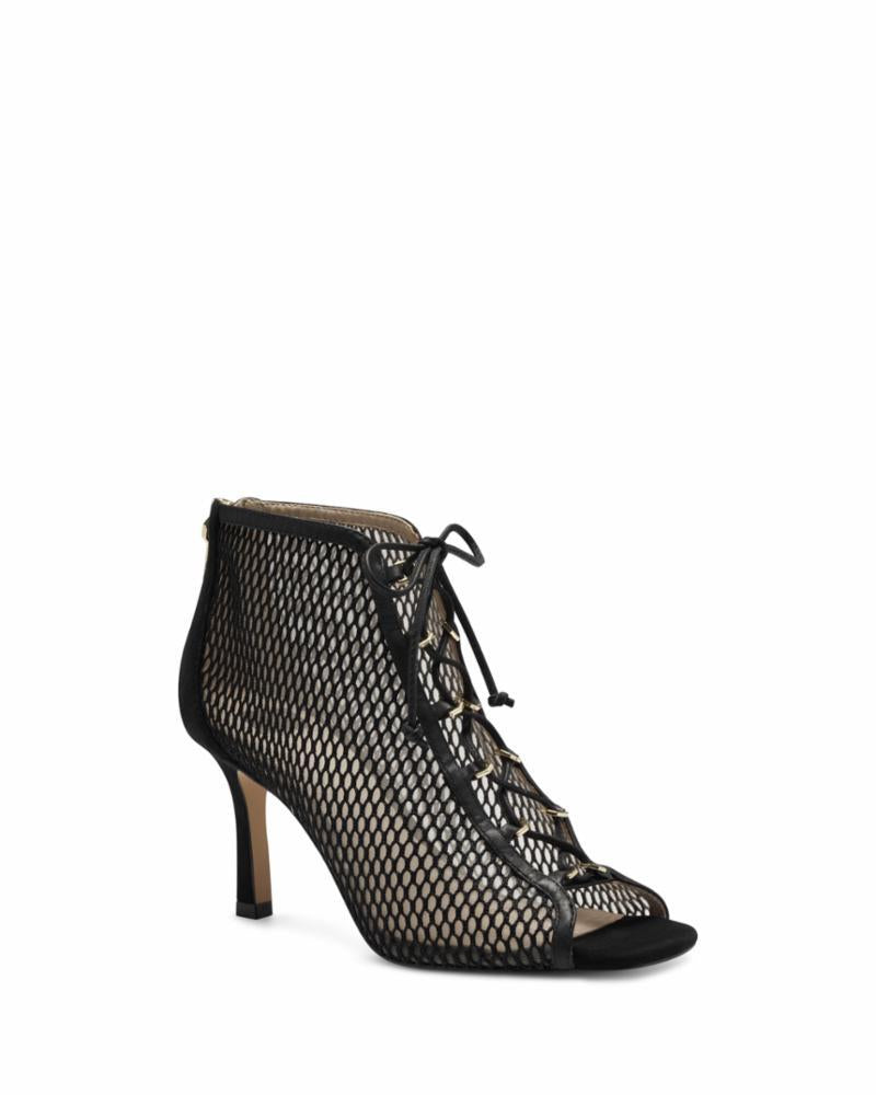 Louise Et Cie Women's Kalypso Black Leather Sandals - Comfortable Strappy Heels for Summer, Weddings & Date Nights