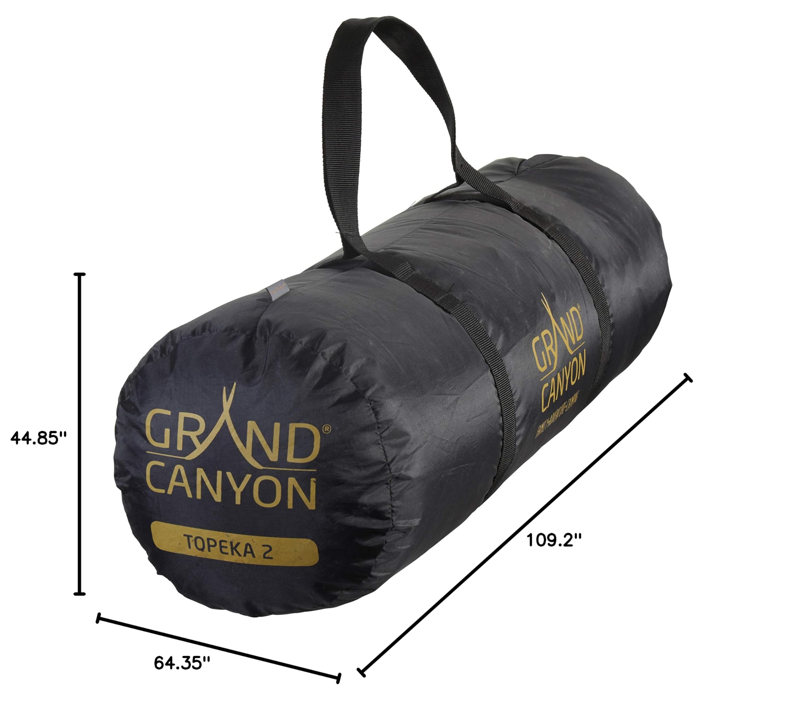 Grand Canyon Tents Topeka 2-Person Camping Tent - Lightweight Waterproof Backpacking Tent for Hiking, Outdoor Adventures & Family Camping Trips