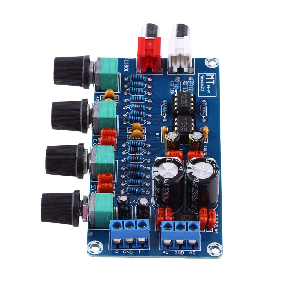 AILOOCEDI NE5532 HIFI Preamplifier Amplifier Board with Volume Control - High Quality OP-AMP Audio Preamp for Home Theater, Studio Recording & DIY Audio Projects