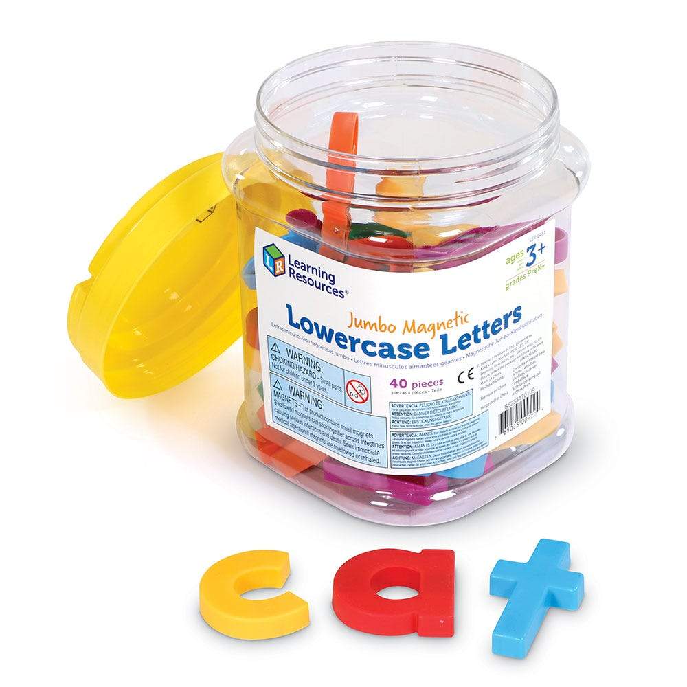 Jumbo Magnetic Lowercase Letters for Kids - 36-Piece Alphabet Set for Refrigerator, Whiteboard & Learning Activities - Perfect for Preschool, Homeschool & Classroom Education