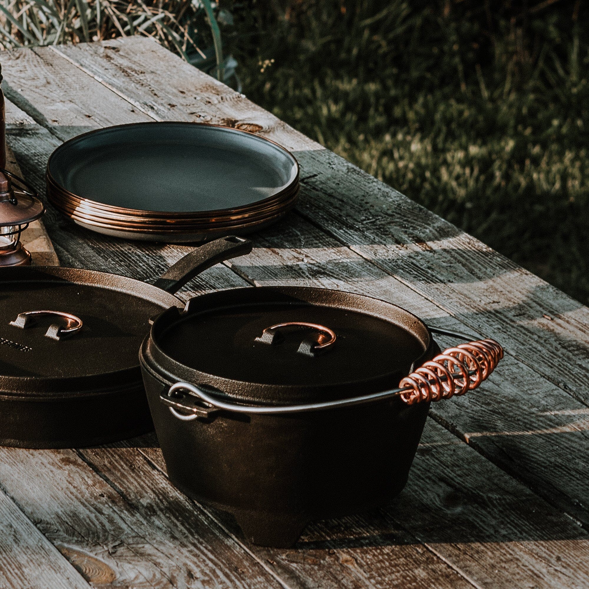 Premium 4qt Polished Cast Iron Dutch Oven - Heavy Duty Enameled Cookware for Baking, Braising & Slow Cooking - Perfect for Soups, Stews & Bread Making
