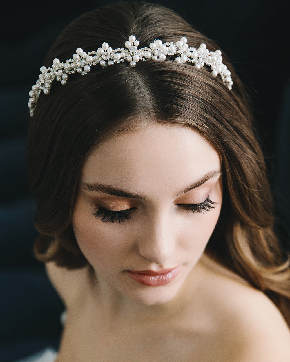 Lilith Pearl Headband for Women - Elegant Crystal Hair Accessory for Weddings, Parties & Special Occasions
