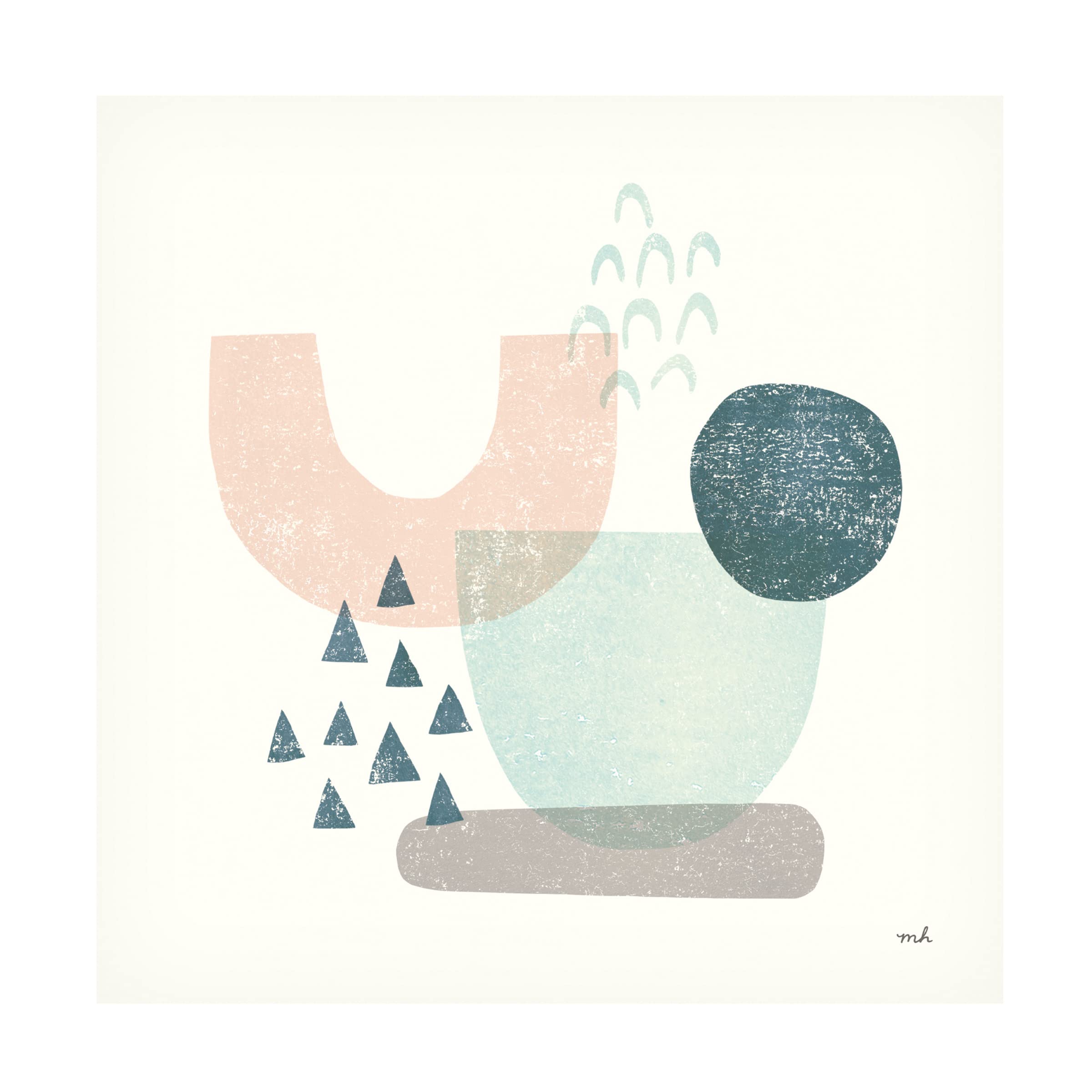 Trademark Fine Art 'Happy Thoughts II' Canvas Wall Art by Moira Hershey - Modern Home Decor for Living Room, Bedroom & Office