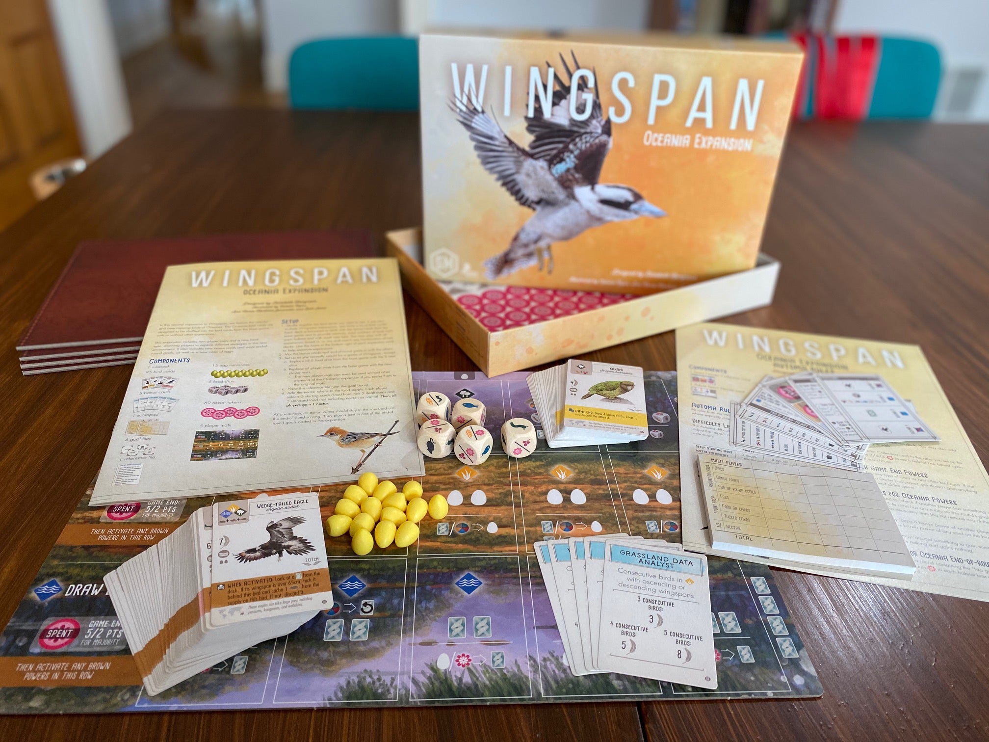 Wingspan: Oceania Expansion Board Game - Strategic Bird Card Game for Adults & Families | Perfect for Game Nights, Parties & Educational Fun