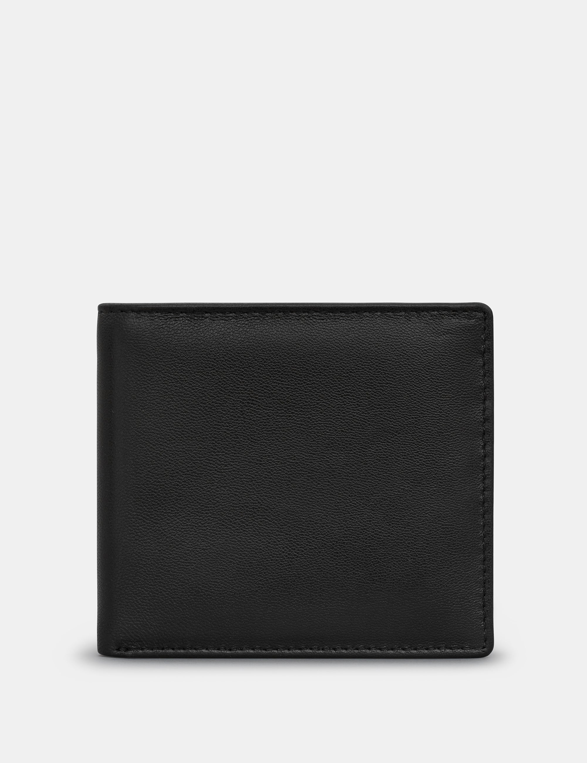 Premium Two-Fold Black Leather Wallet for Men - Slim RFID Blocking Bifold Wallet with Money Clip - Perfect for Everyday Carry & Travel