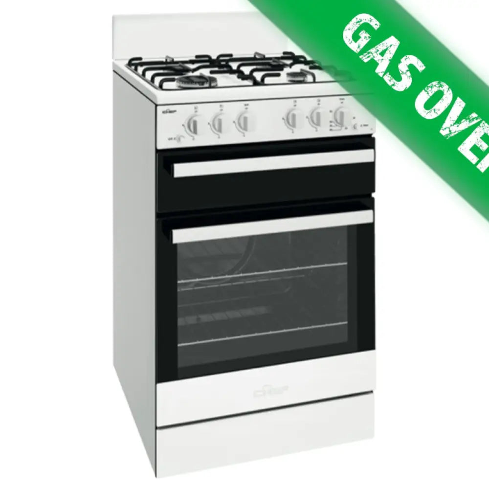 Chef CFG503WBNG 54cm Freestanding Gas Cooker with Separate Grill - Perfect for Home Kitchens & Outdoor Cooking