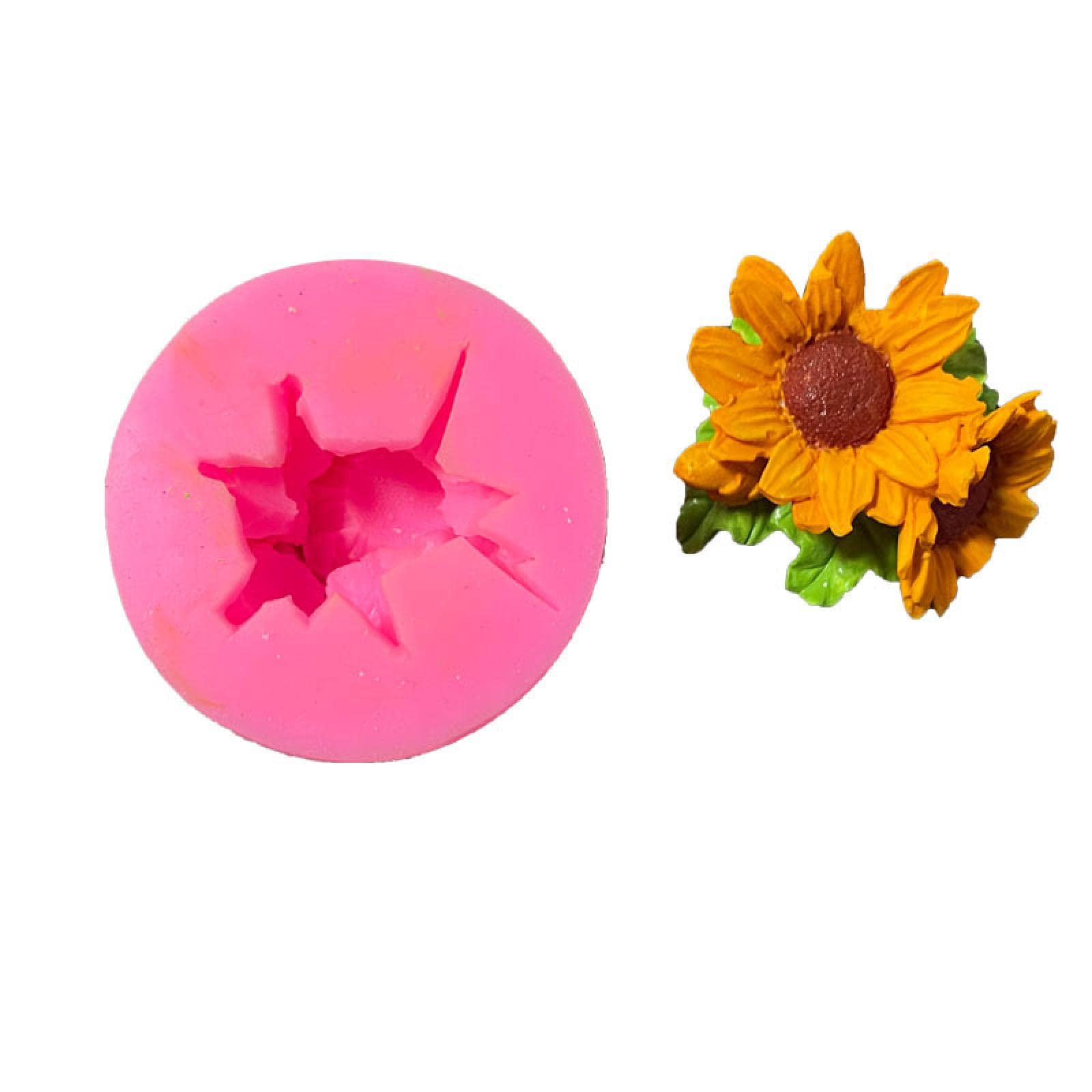 Sunflower Daisy Chocolate Molds - Epoxy Fondant Molds for DIY Cake Decorating, Baking Tools for Clay & Gypsum - Perfect for Birthday Cakes, Cupcakes, and Handmade Crafts