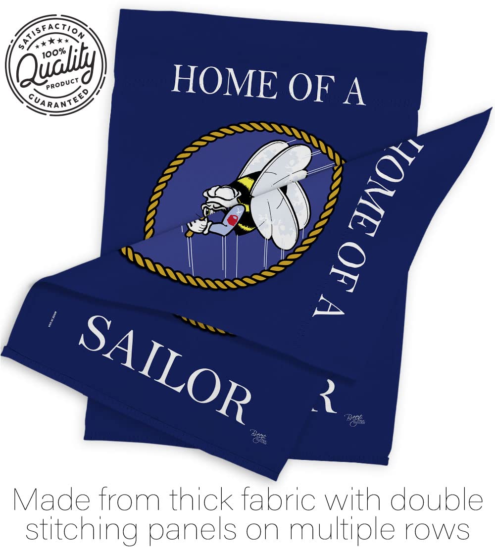 US Navy Seabee Garden Flag Set - Double-Sided Military Decor for Yard & Home