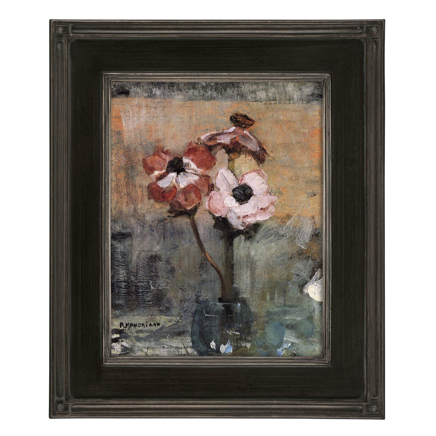 Creative Mark Plein Air Museum Collection De Stijl Open Back Art Frame - 16x20 Inch (6 Pack) Black/Silver - Handcrafted Wood Composition with Closed-Corner Design | Perfect for Wall Art, Photo Displays & Home Decor | Museum-Quality Frames Without Glass or Backing
