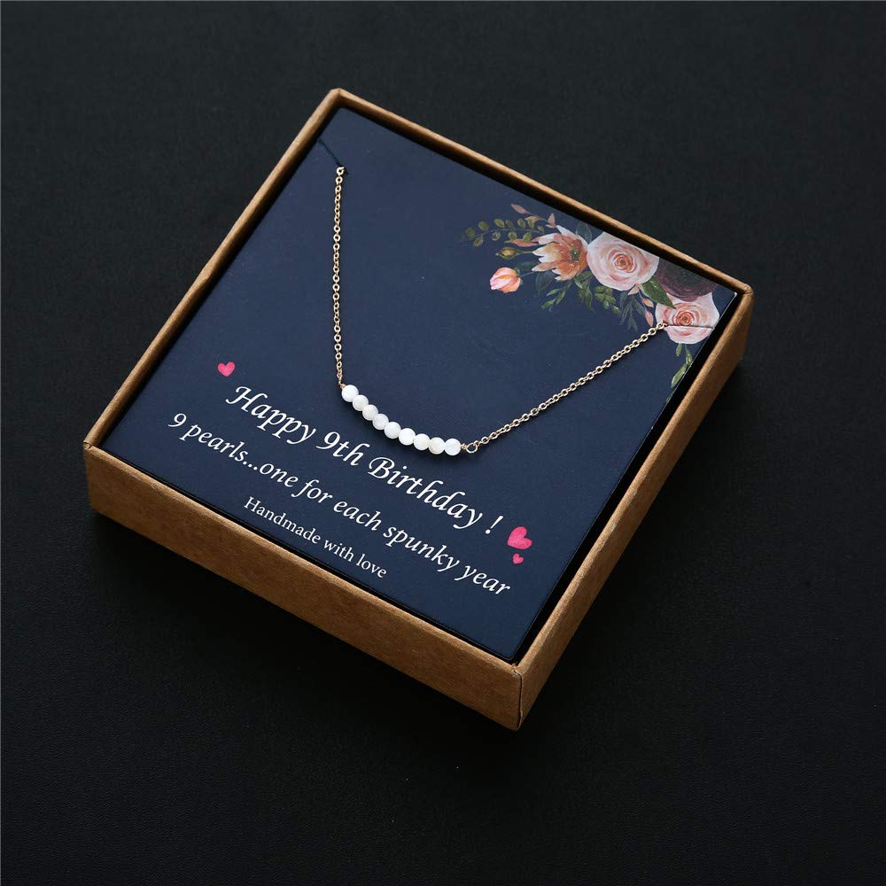 Pearl Pendant Necklace for Women - Elegant Birthday Gift Jewelry for Her | Perfect for Anniversaries, Mother's Day & Special Occasions
