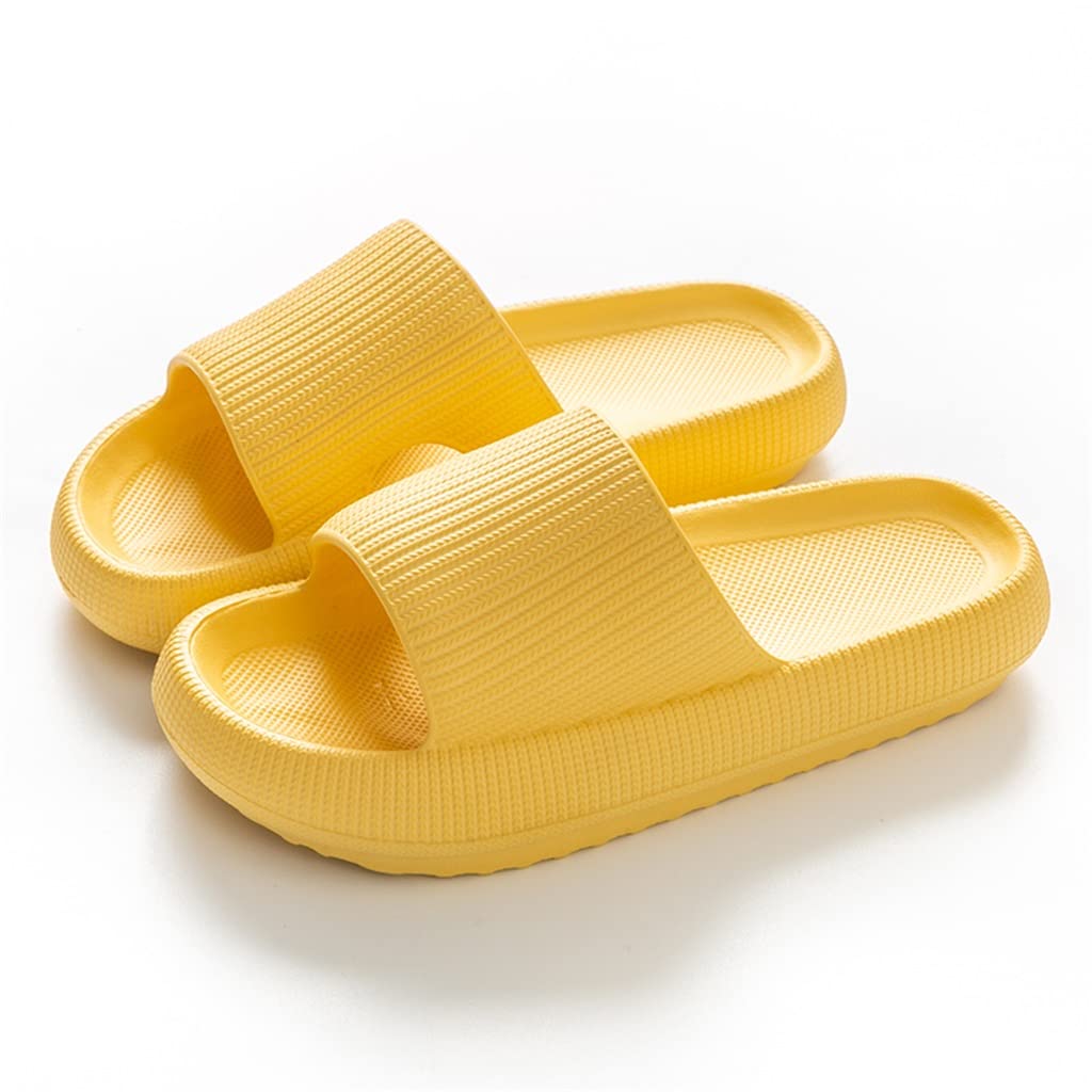 **Premium Walnut Women's Thick Platform Cloud Slippers – Summer Beach Slide Sandals with Soft EVA Sole – Anti-Slip Indoor & Outdoor Shoes for Men & Ladies (Color: G, Size: 44-45)**    **Perfect for:** Beach trips, poolside lounging, spa relaxation, cozy indoor wear, and bathroom comfort.