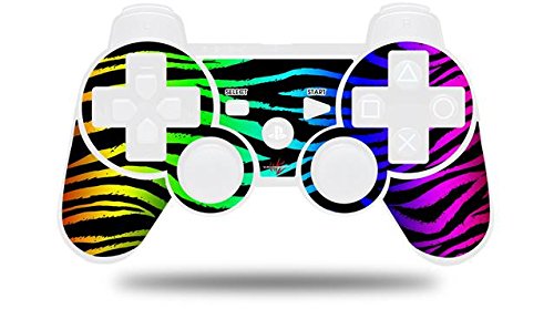 PS3 Controller Skin - Rainbow Zebra Decal for Sony PS3 (Gaming Protection)