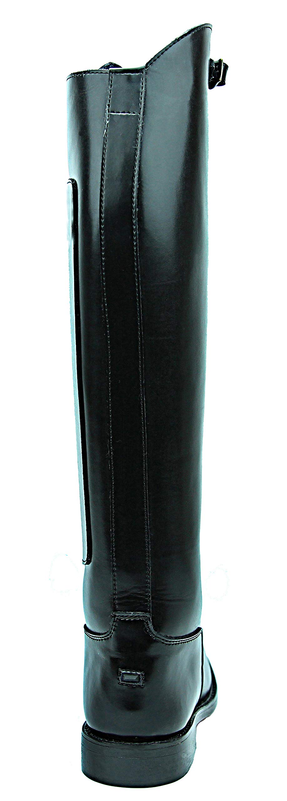 Women's Knee High Leather Equestrian Riding Boots - Invader-1 Polo Players Tall Boots in Black for Horseback Riding & Outdoor Fashion