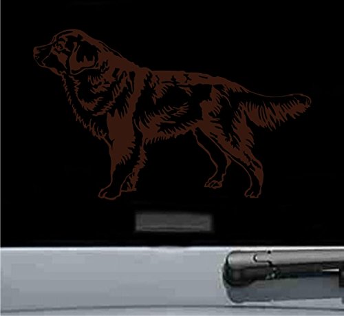 JS Artworks Bernese Mountain Dog Vinyl Decal Sticker - Durable Waterproof Car Laptop Window Decal - Chocolate Brown - Perfect for Cars, Laptops, Windows & DIY Crafts