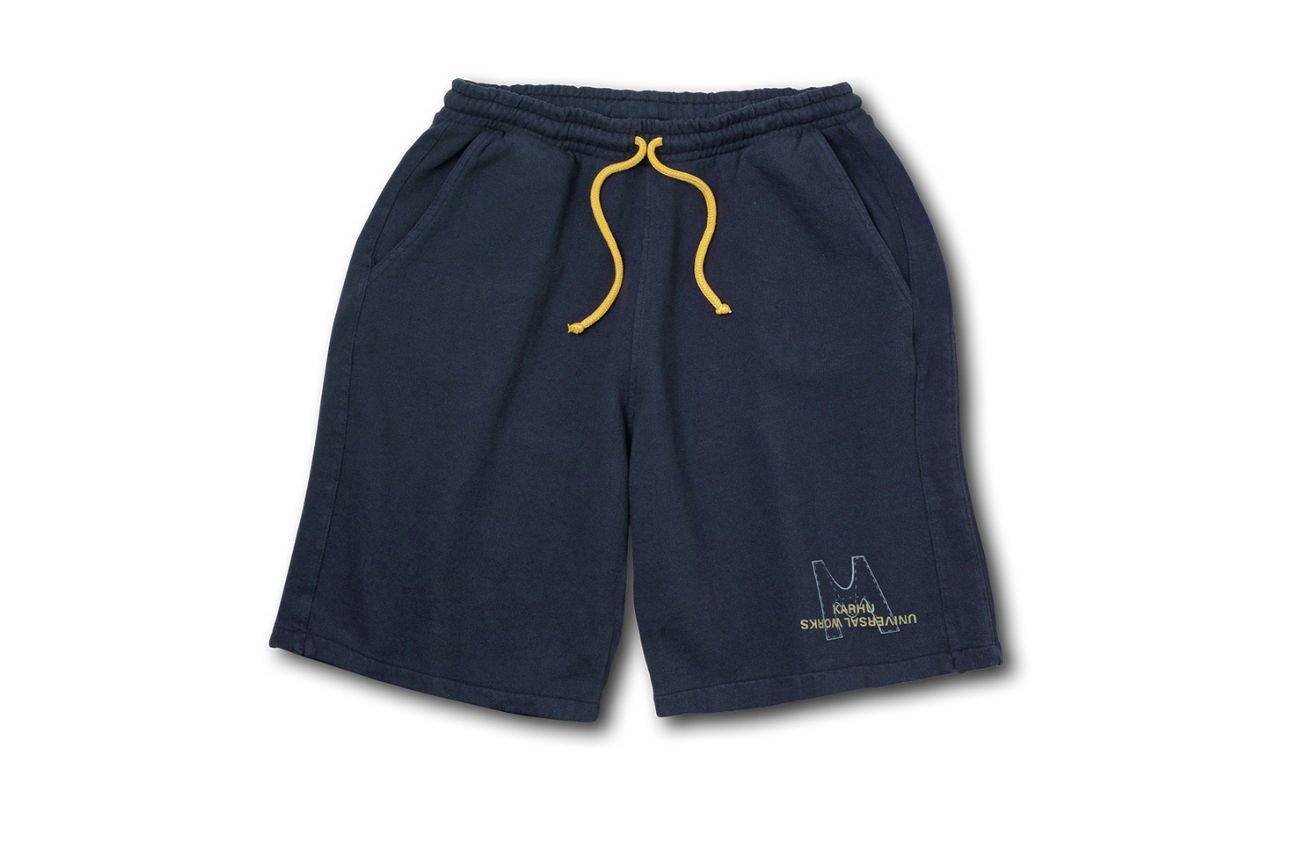 KARHU X UNIVERSAL WORKS Men's Running Track Shorts - Navy Blue Athletic Shorts for Jogging, Gym & Casual Wear