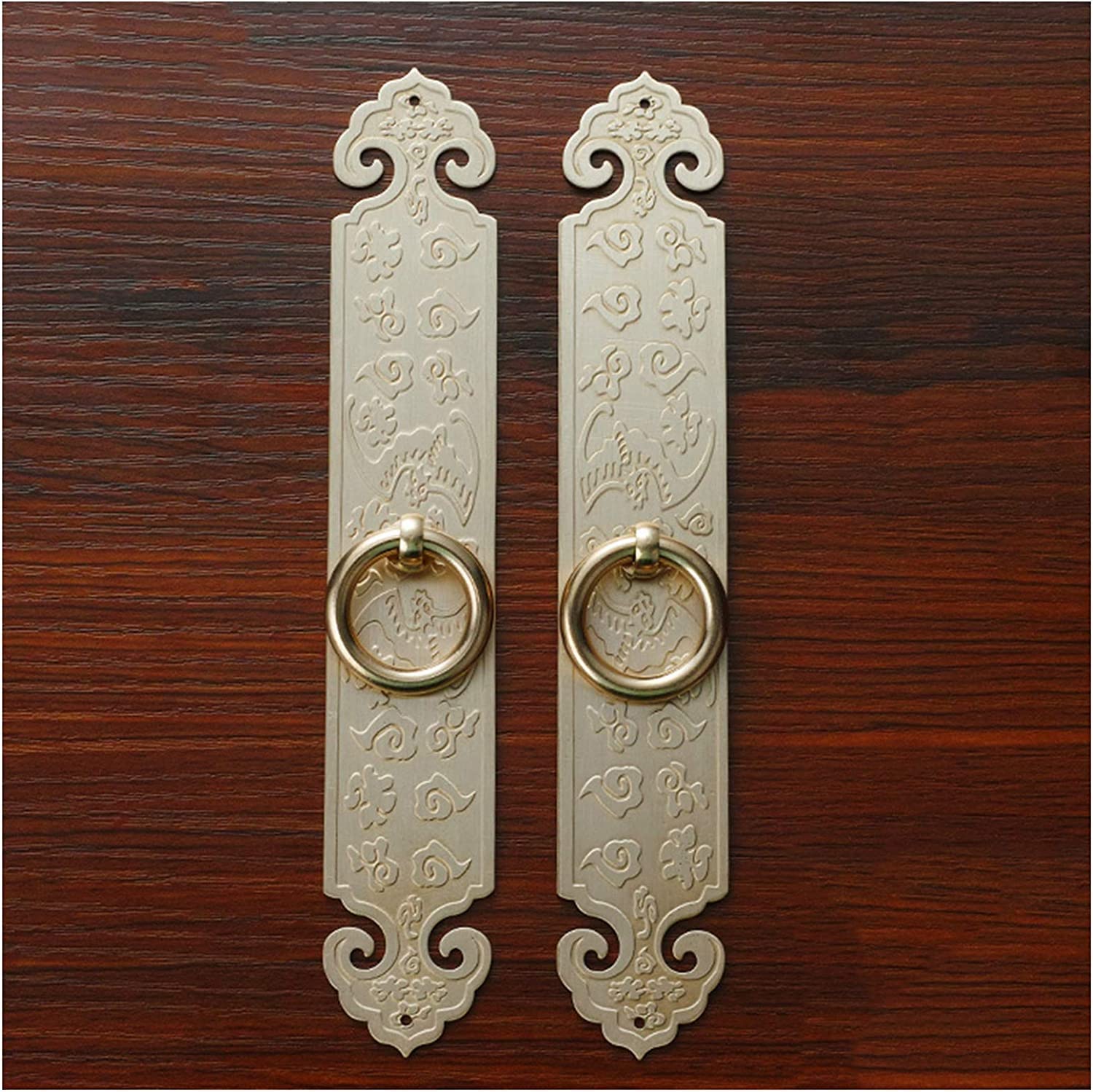 Vintage Gold Sliding Barn Door Handle - 18cm/7in Cabinet Cupboard Knob - Multifunctional Gate Knocker for Rustic Home Decor - Perfect for Farmhouse Doors, Wardrobes, and Furniture Hardware