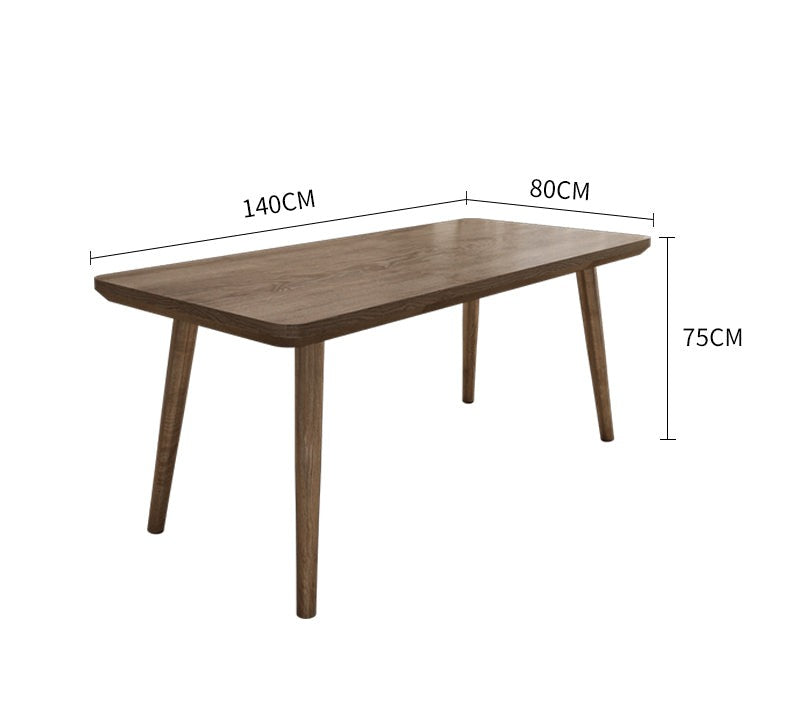 ADALINE Minimalist Dining Table - Nordic Style Solid Wood Dining Table for Small Spaces, Kitchen, Dining Room | Eco-Friendly & Durable