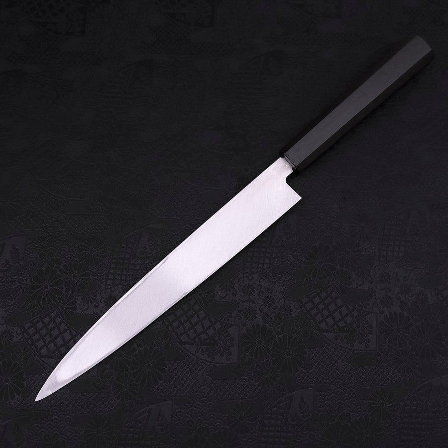 Premium Yanagiba Sushi Knife - AUS 10 High Carbon Steel Blade with Polished Ebony Handle - 240mm Professional Japanese Kitchen Knife for Sushi Chefs & Home Cooking