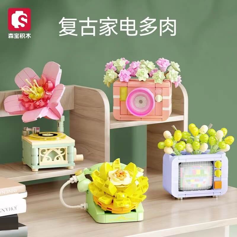 Premium Sembo Succulent Flowers & Plant Accessories for Home Decor, Office Desk, and Garden Arrangements