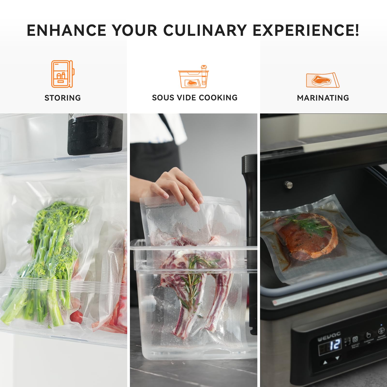 Wevac Lite Vacuum Sealer Rolls - 8