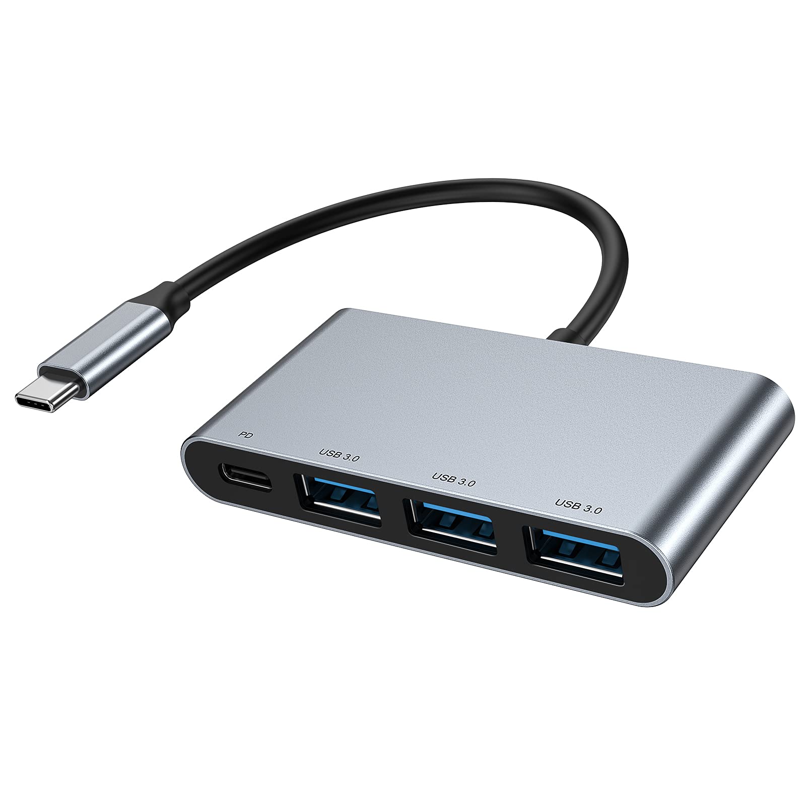 USB C Hub for MacBook Pro - 7-in-1 Multi-Port Adapter with 3 USB 3.0 Ports, 4K HDMI, PD Charging Port, SD/TF Card Reader - Compatible with MacBook Pro/Air 2021-2018, iPad, Dell XPS, Surface Pro, Chromebook | Perfect for Home Office, Travel & Video Conferencing