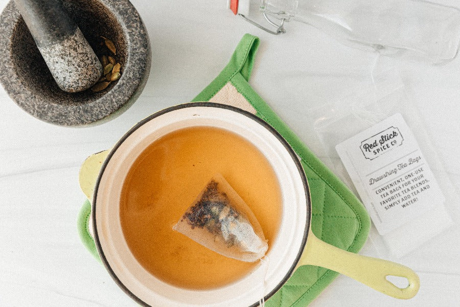 Premium Drawstring Tea Bags - 100 Count Natural Unbleached Filter Paper for Loose Leaf Tea | Perfect for Home, Office & Travel Brewing
