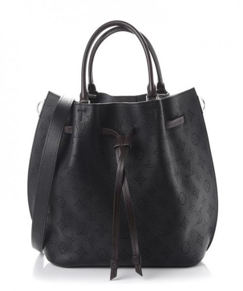 Louis Vuitton Girolata Mahina Noir Leather Handbag for Women - Luxury Designer Tote Bag with Leather Strap - Perfect for Work, Travel & Everyday Use