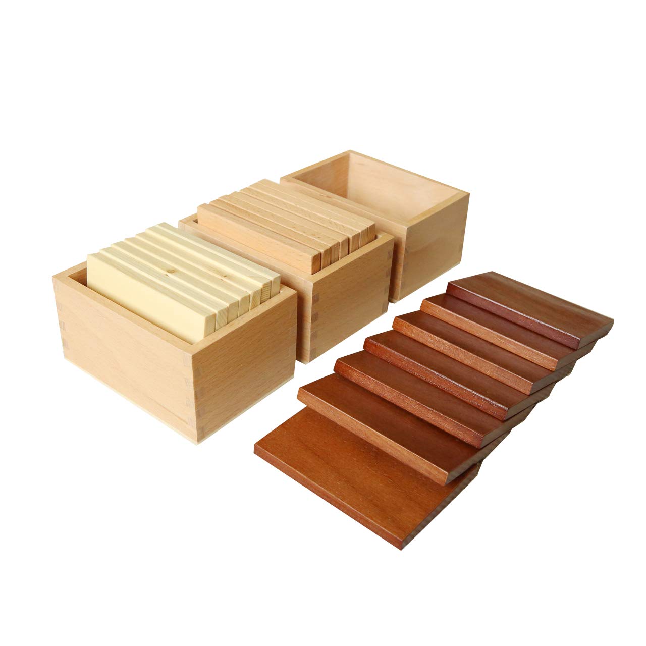 Montessori Baric Tablets Set with Wooden Box - Sensory Learning Toys for Kids, Toddler Education & Homeschooling - Perfect for Classroom, Daycare & Home Use