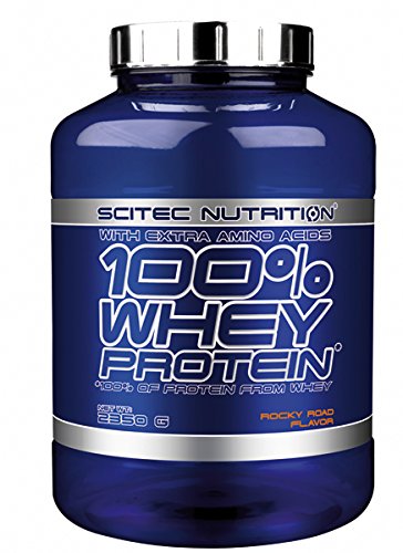 Scitec Nutrition 100% Whey Protein Powder - 5.18 lbs (2.35 kg) - Rocky Road Flavor - Muscle Recovery & Growth Supplement for Athletes & Fitness Enthusiasts - Post-Workout Shake, Smoothie Booster, Meal Replacement