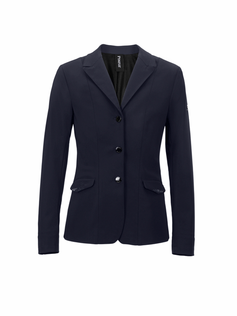 Pikeur Isalinne Kids Show Jacket - Night Blue Equestrian Riding Coat for Girls - Perfect for Horse Shows & Dressage Competitions
