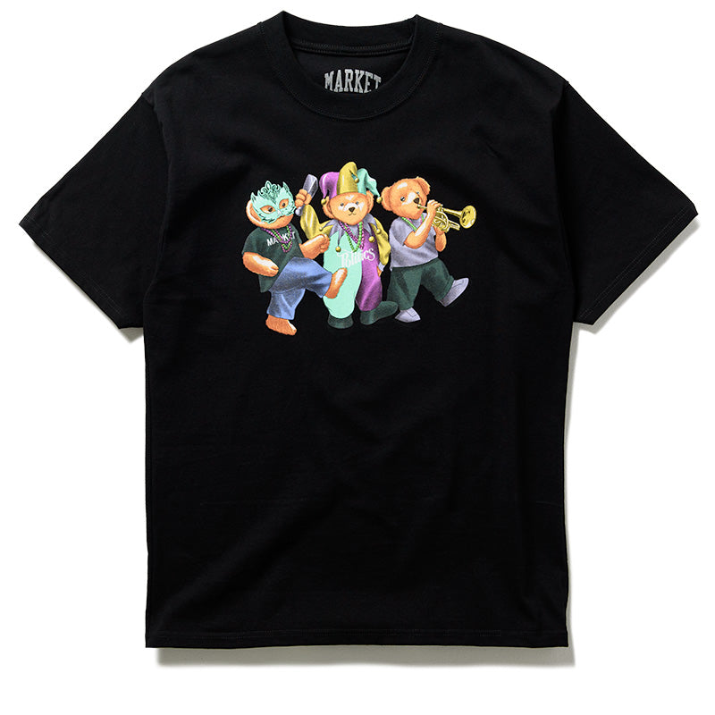 Politics x Market Bear Parade T-Shirt - Black | Trendy Graphic Tee for Casual Wear & Street Style