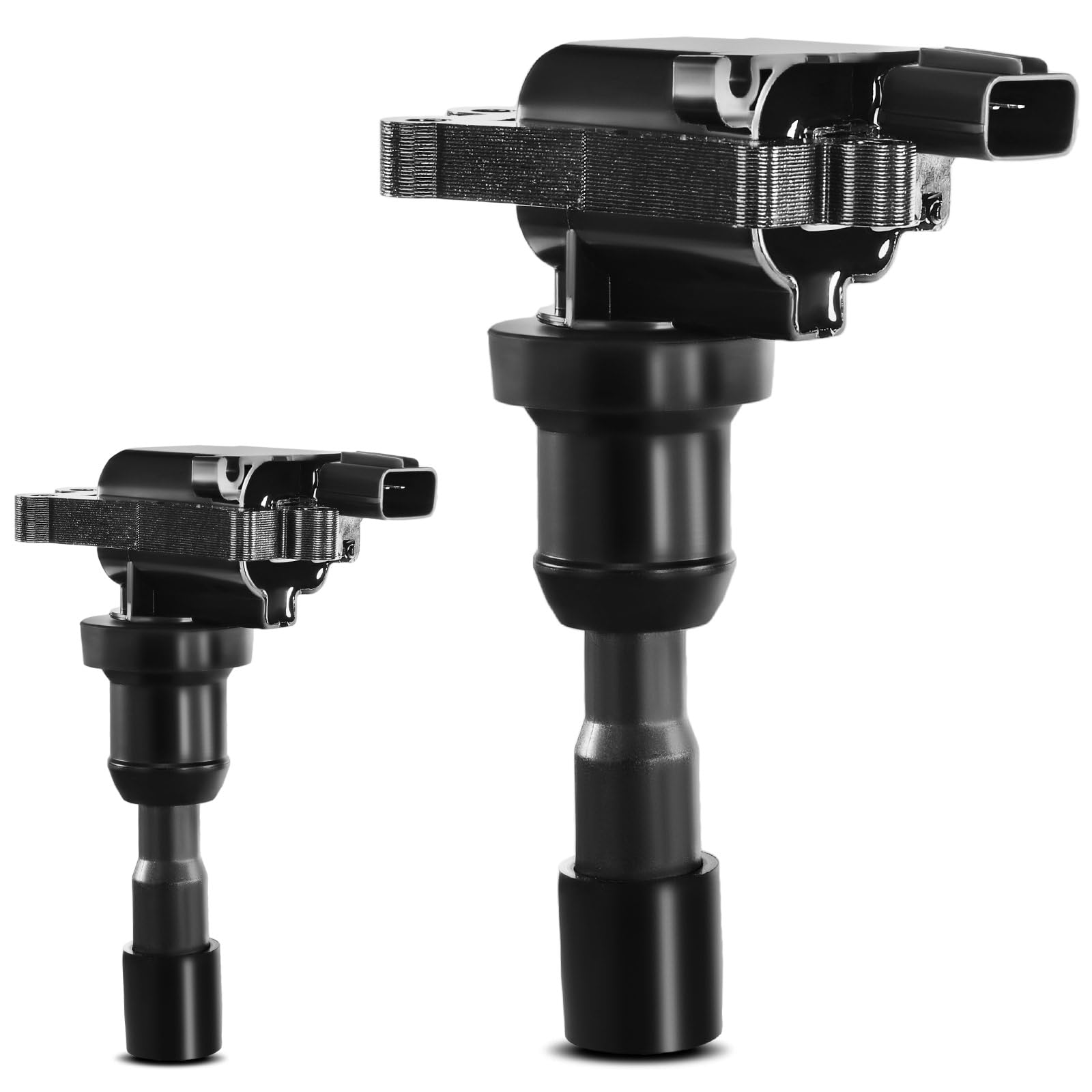 Premium 2-Piece Ignition Coil Pack Set - Compatible with 2004-2005 Mitsubishi Lancer L4 2.0L Turbocharged Engine | High Performance Replacement Parts for Smoother Acceleration & Better Fuel Efficiency | Perfect for DIY Auto Repair & Engine Maintenance