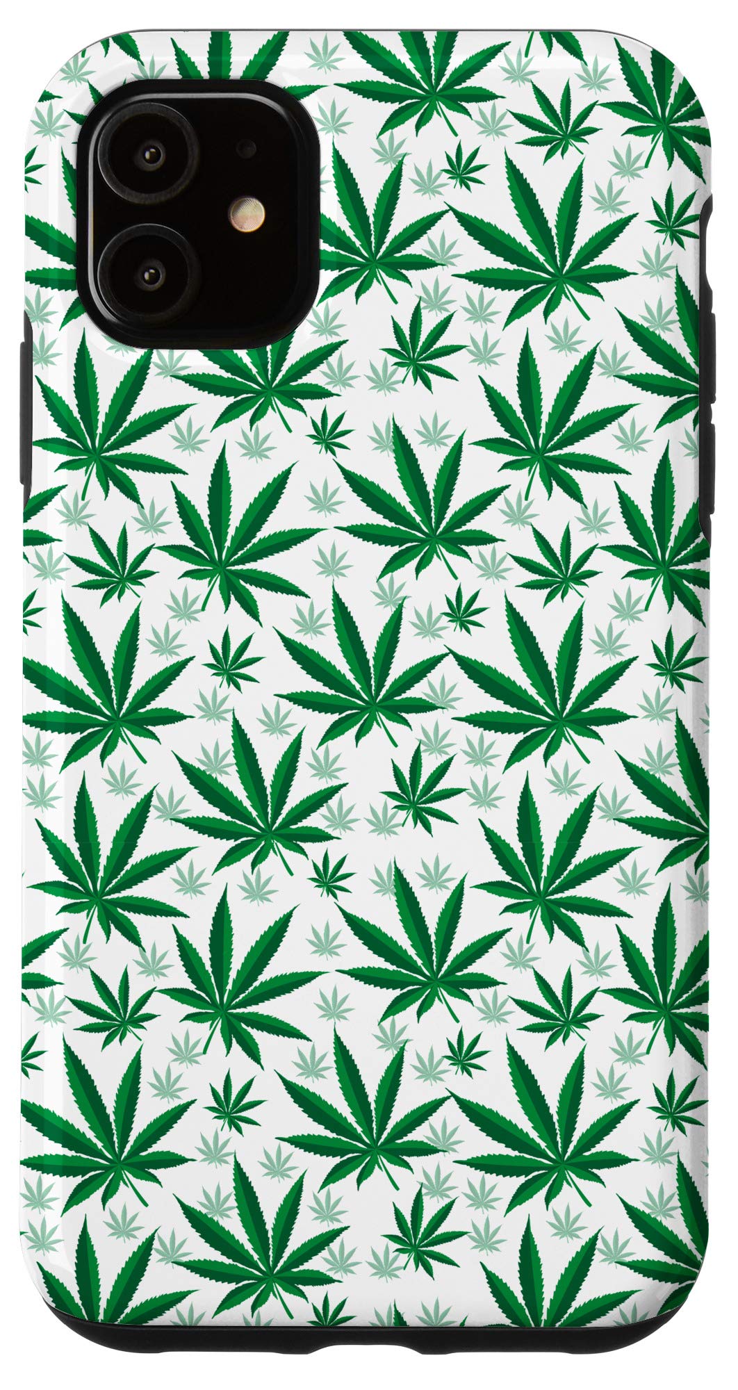 iPhone 11 Case with Marijuana Leaf Design - Weed Cannabis Stoner 420 Pothead Phone Cover for Protection & Style | Perfect for Festivals, Parties & 420 Celebrations