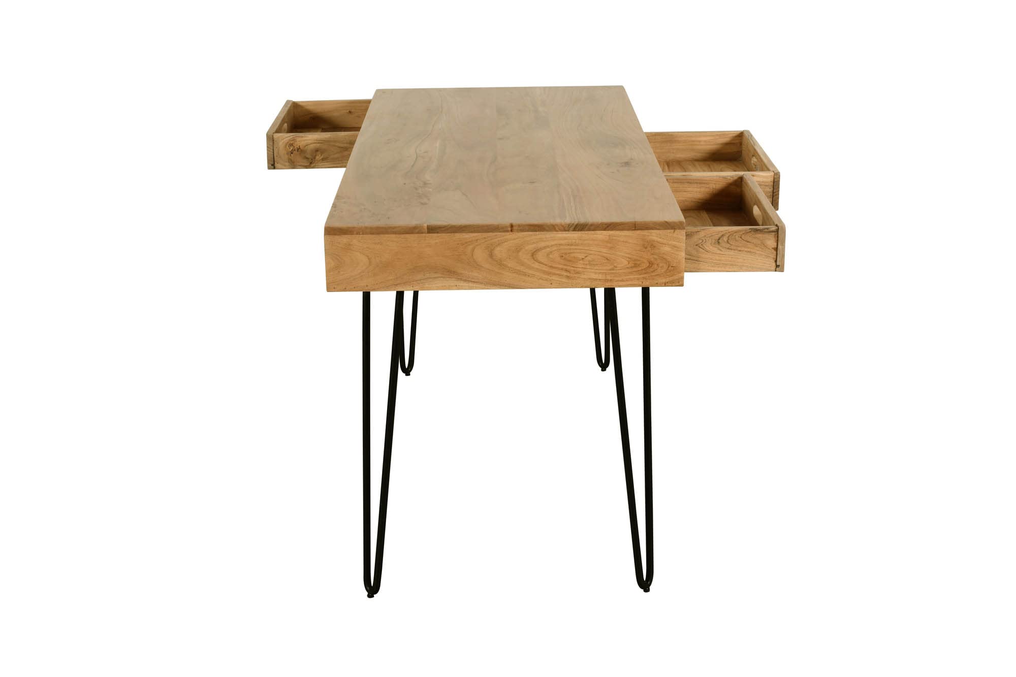 Rollins Solid Hardwood Modern Counter Dining Table with Storage - Stylish Kitchen Island & Breakfast Bar for Small Spaces, Perfect for Apartments and Open-Concept Homes
