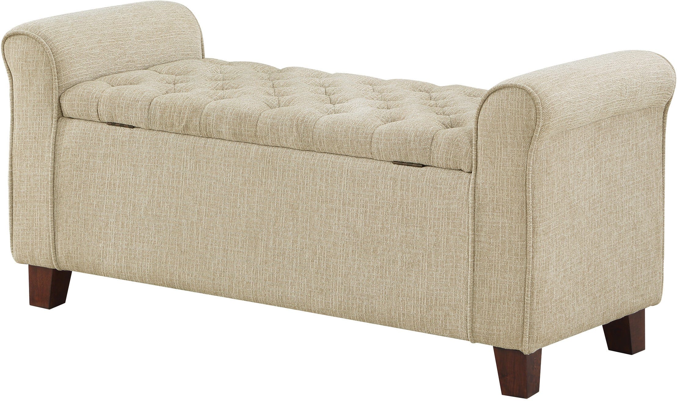 Office Star Crowder Storage Bench [CDR48] - Multifunctional Entryway Bench with Hidden Storage for Shoes, Hats & More - Perfect for Home, Office or Mudroom Organization