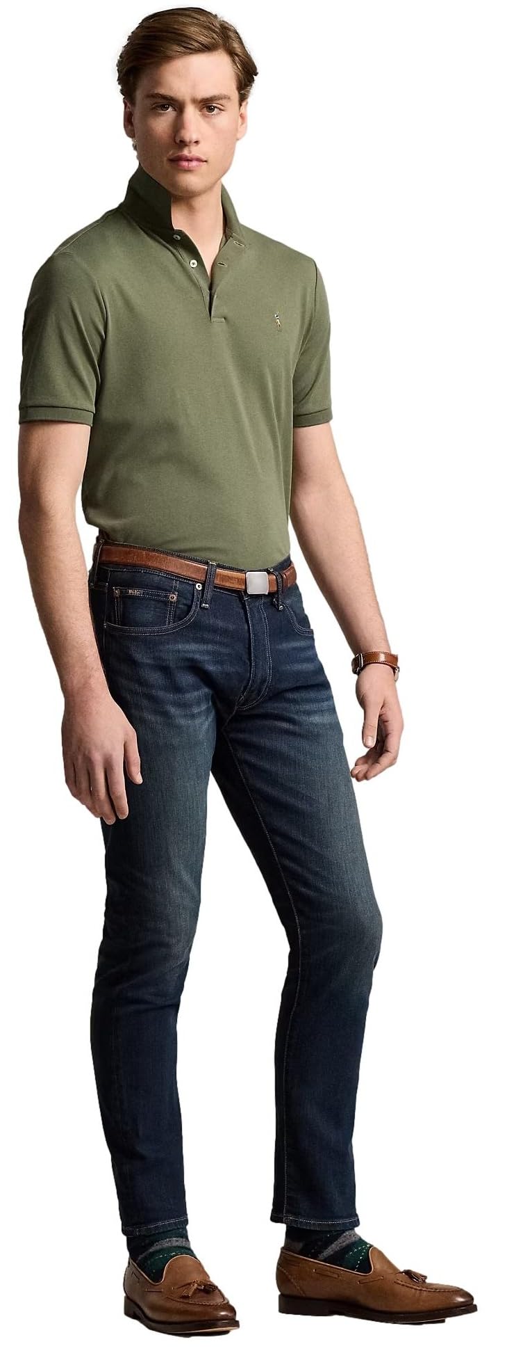 Ralph Lauren Men's Interlock Polo Shirt - Classic Cotton Knit Casual Shirt for Golf, Business & Everyday Wear | Premium Quality Polo T-Shirt for Men