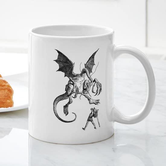 Jabberwocky 11 oz (325 ml) Ceramic Coffee Mug - Unique Literary Gift for Tea & Coffee Lovers - Perfect for Home, Office & Book Club Gatherings