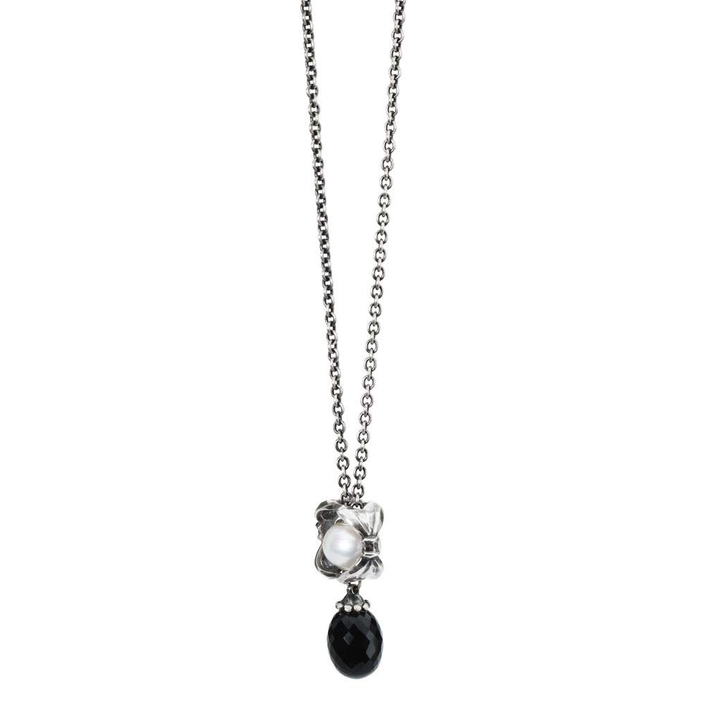 Black Onyx Fantasy Necklace - Elegant Gothic Jewelry for Women, Perfect for Halloween, Cosplay & Witchy Fashion