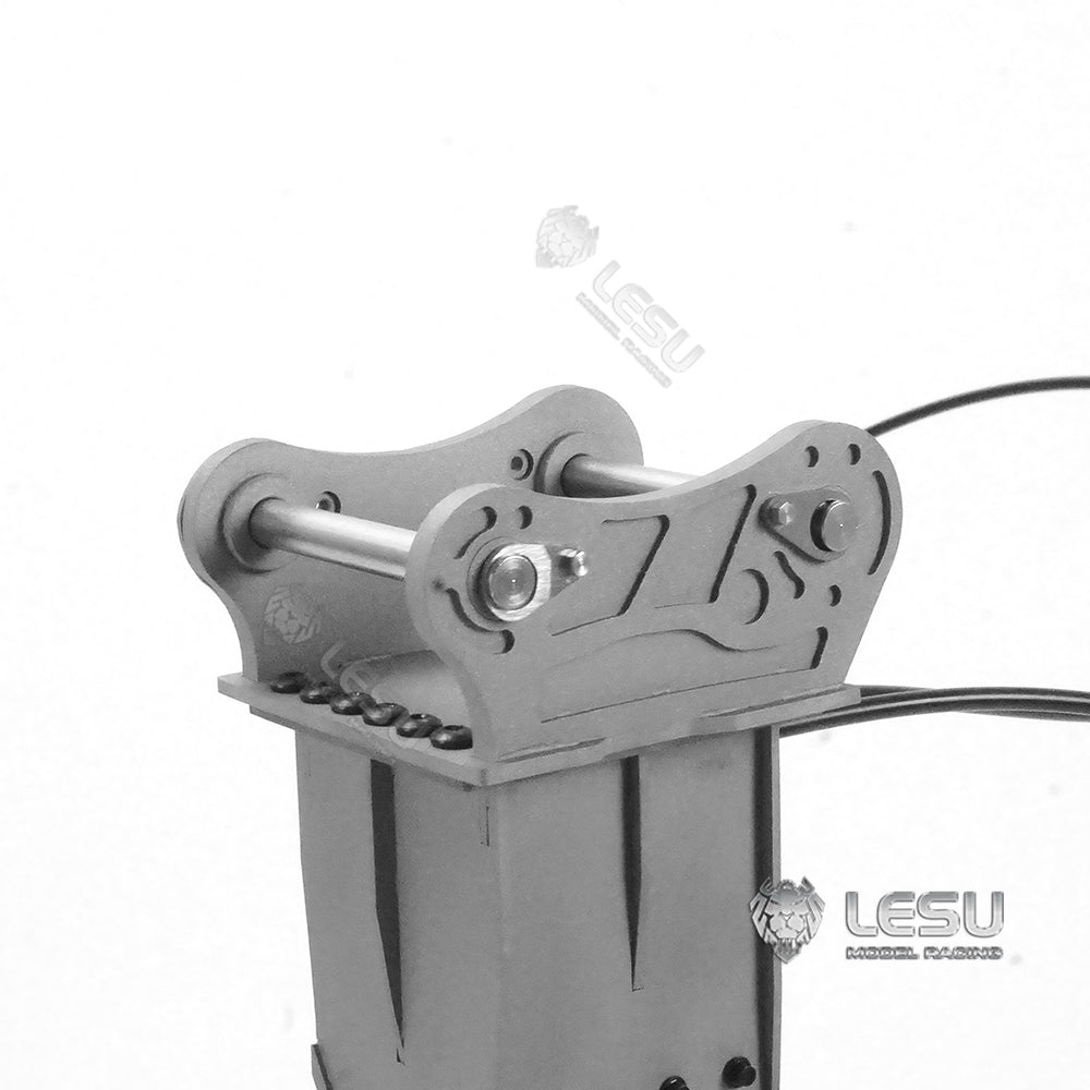 1/14 Scale Hydraulic Metal Hammer Quick Release Coupler for LESU RC Excavator B0001 374F - Unassembled DIY Parts - Perfect for RC Construction Model Building & Repair Scenes