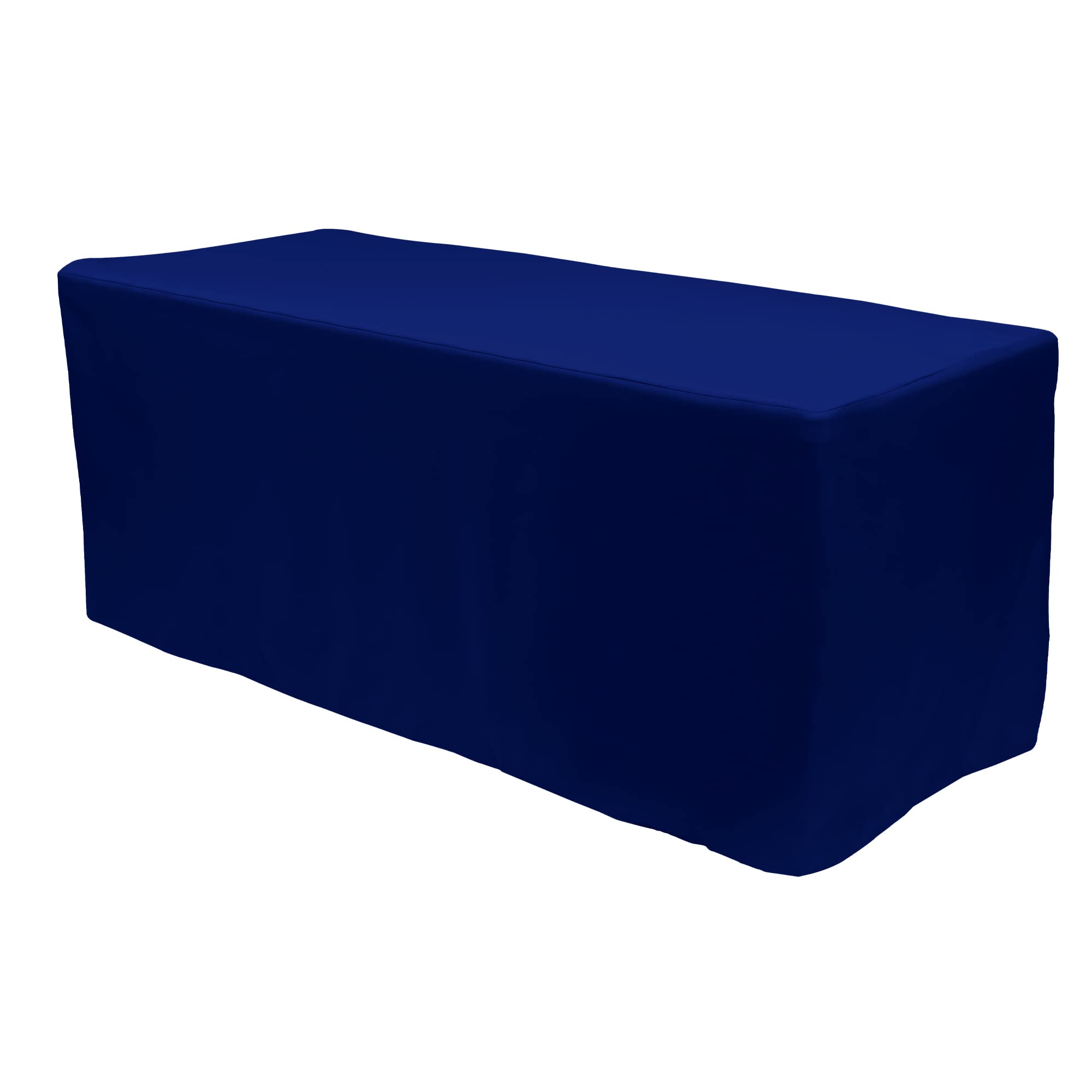 Simply Elegant 6ft Rectangle Premium Fitted Tablecloth - Wrinkle-Resistant Polyester Fabric for Weddings, Parties & Special Events | Machine Washable with Finished Hems | Royal Blue Home Decor for Dining Tables & Event Setup
