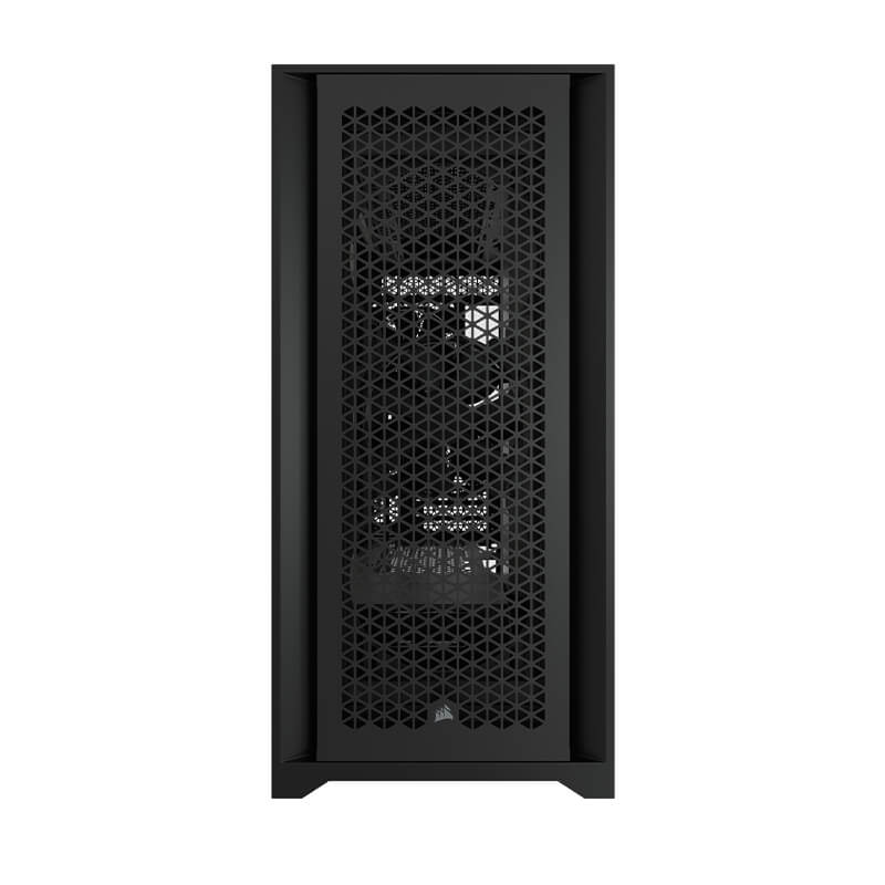 Corsair 5000D AIRFLOW Mid Tower PC Case - Black Tempered Glass, High Airflow Design for Gaming & Workstation Builds - Perfect for Streamers & Content Creators