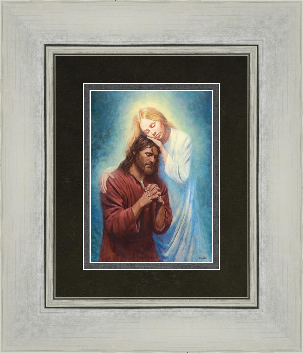 Angel Mother by Del Parson - Beautiful Religious Wall Art for Home Decor - Perfect for Living Room, Bedroom & Church Inspirational Gifts