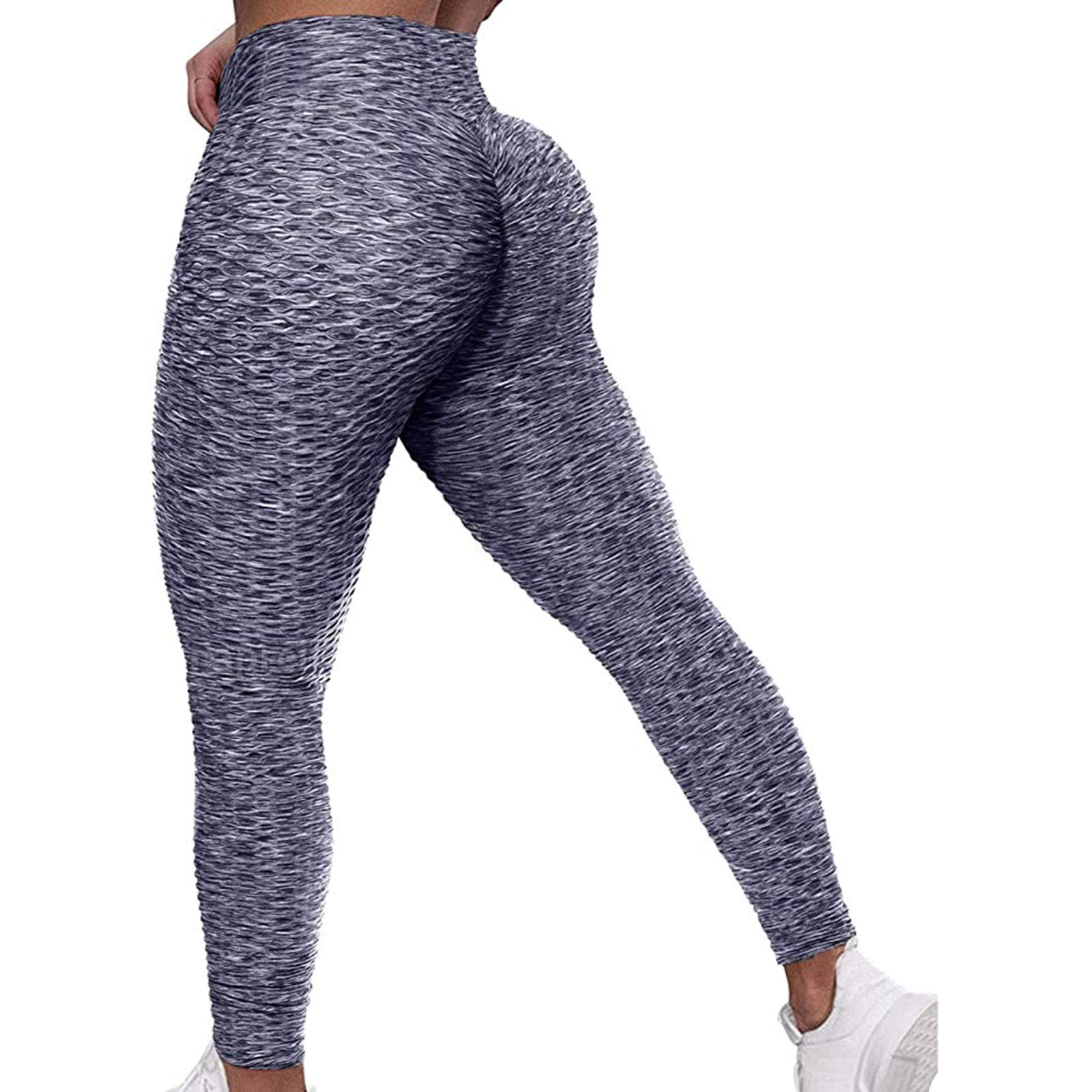 Pomobie High Waist Yoga Pants for Women - TikTok Famous Tummy Control Leggings, Booty Lifting Workout Running Tights | Perfect for Gym, Yoga & Everyday Wear
