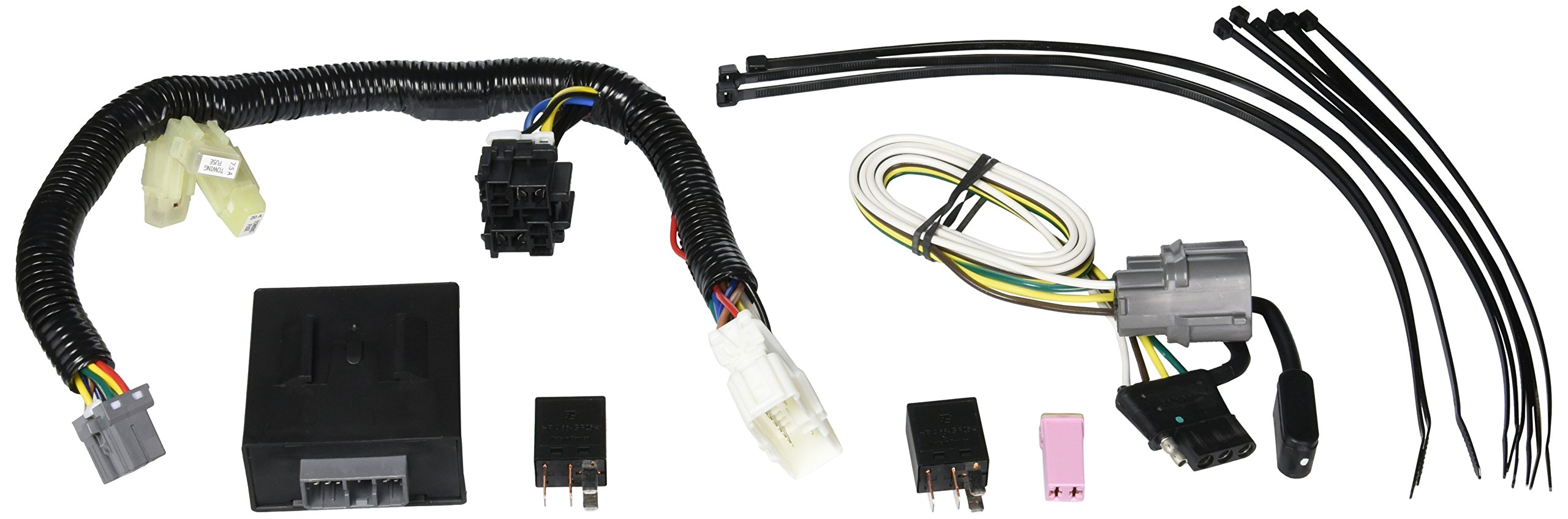 TEKONSHA Draw-Tite T-One® 4-Way Flat T-Connector Harness for Honda Pilot - Black | Trailer Wiring Kit for Towing & Hauling | Perfect for Camping, Boat Trailers & Utility Trailers