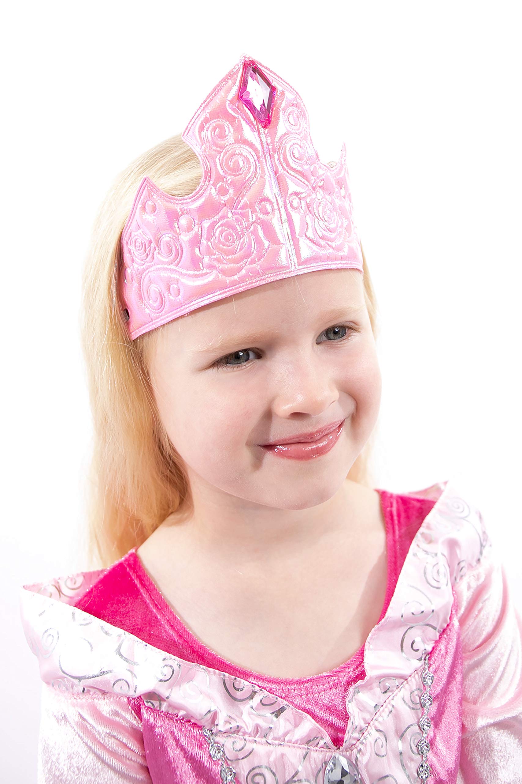 Little Adventures Soft Queen & Princess Crowns for Kids - Elegant & Comfortable Dress-Up Play Crowns for Birthday Parties, Halloween, Costumes & Pretend Play