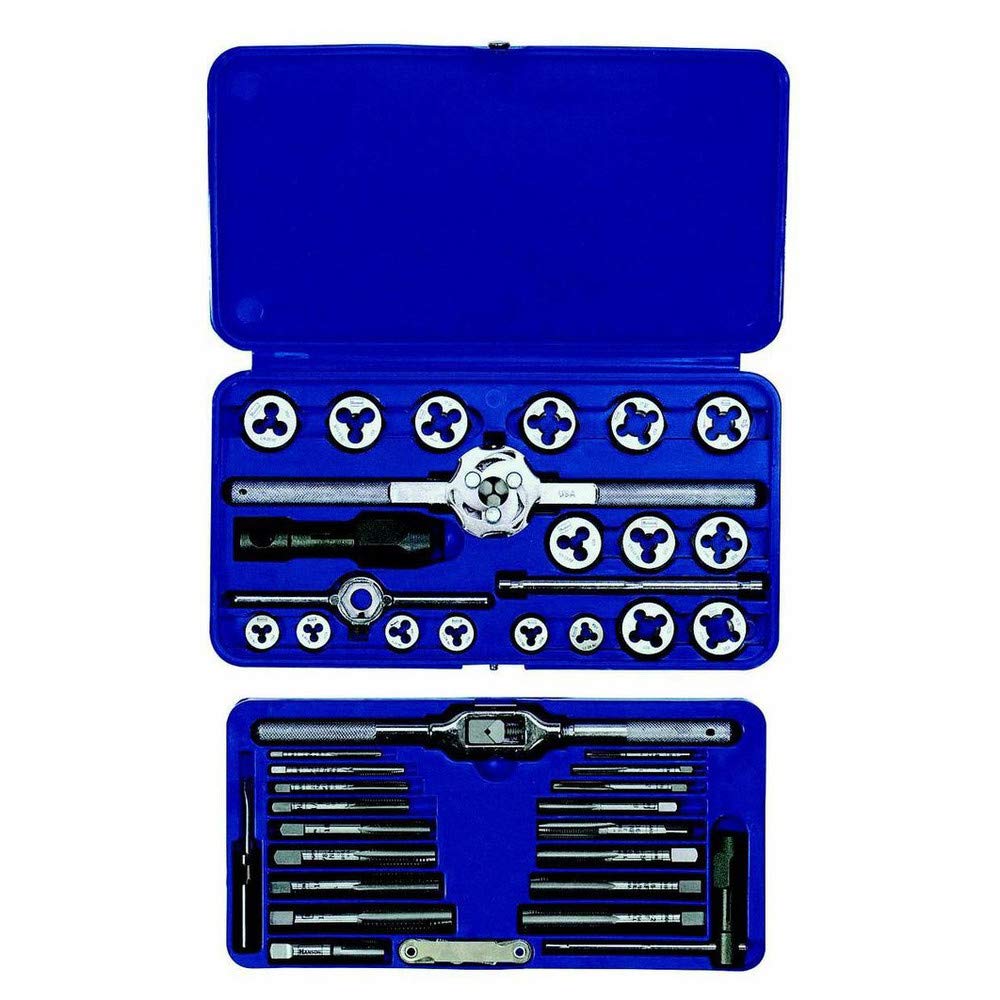 IRWIN 41-Piece Fractional Tap and Die Set (24606) – High-Quality Thread Repair Kit for DIY, Automotive, and Metalworking Projects