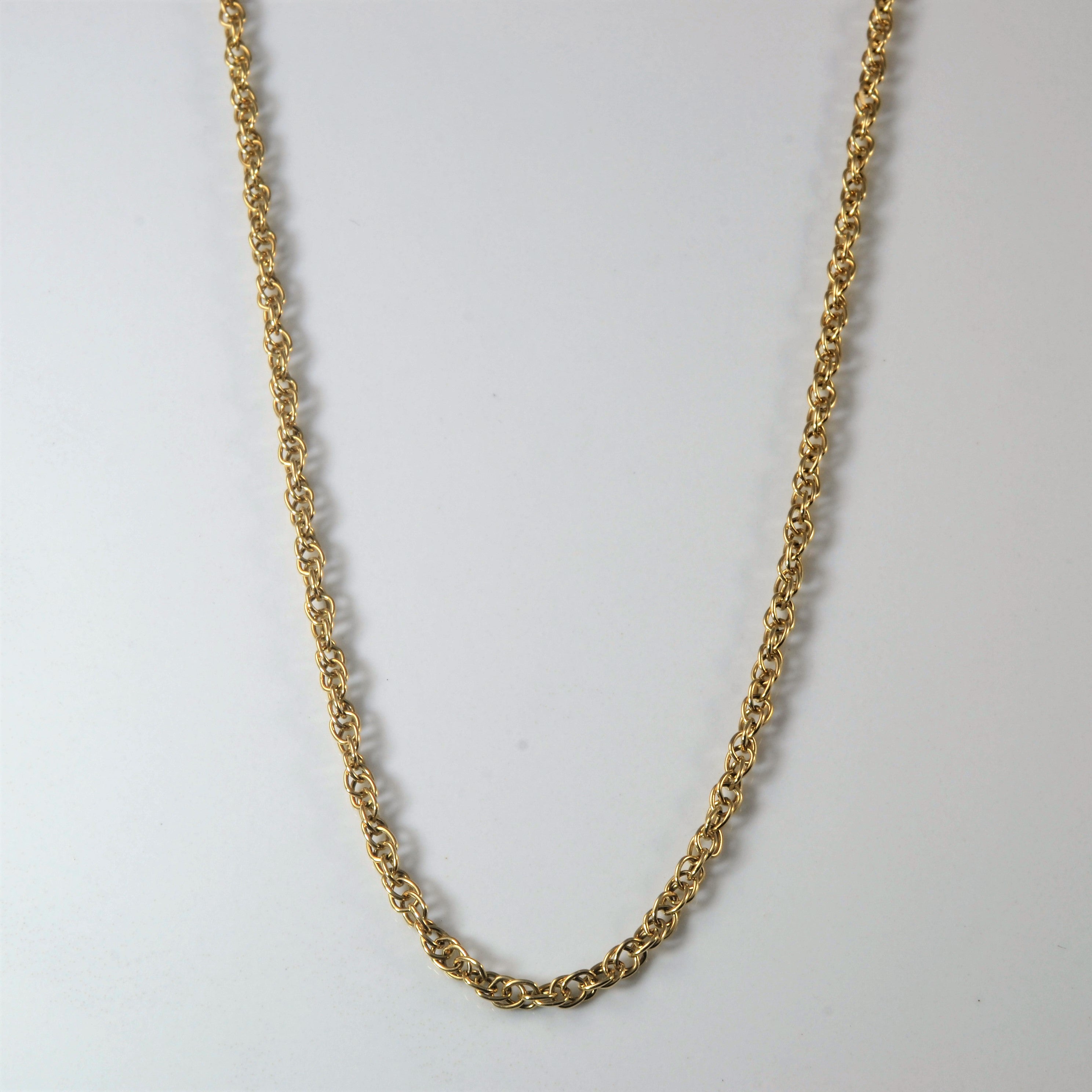 10K Yellow Gold Prince of Wales Chain Necklace - 17 Inch Classic Men's Jewelry for Gifts, Weddings & Special Occasions